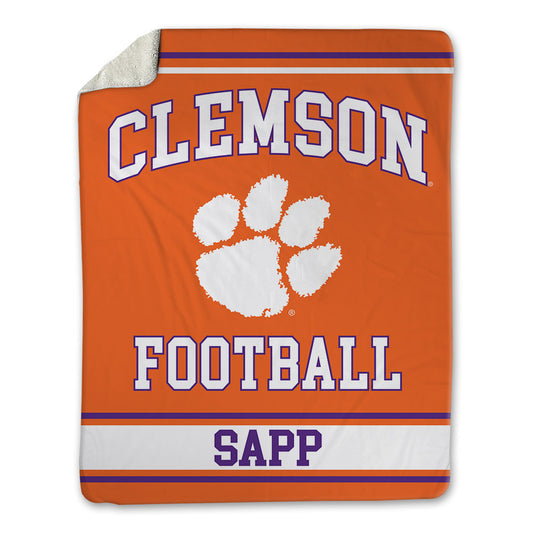 Clemson - NCAA Football : Josh Sapp - Blanket-0