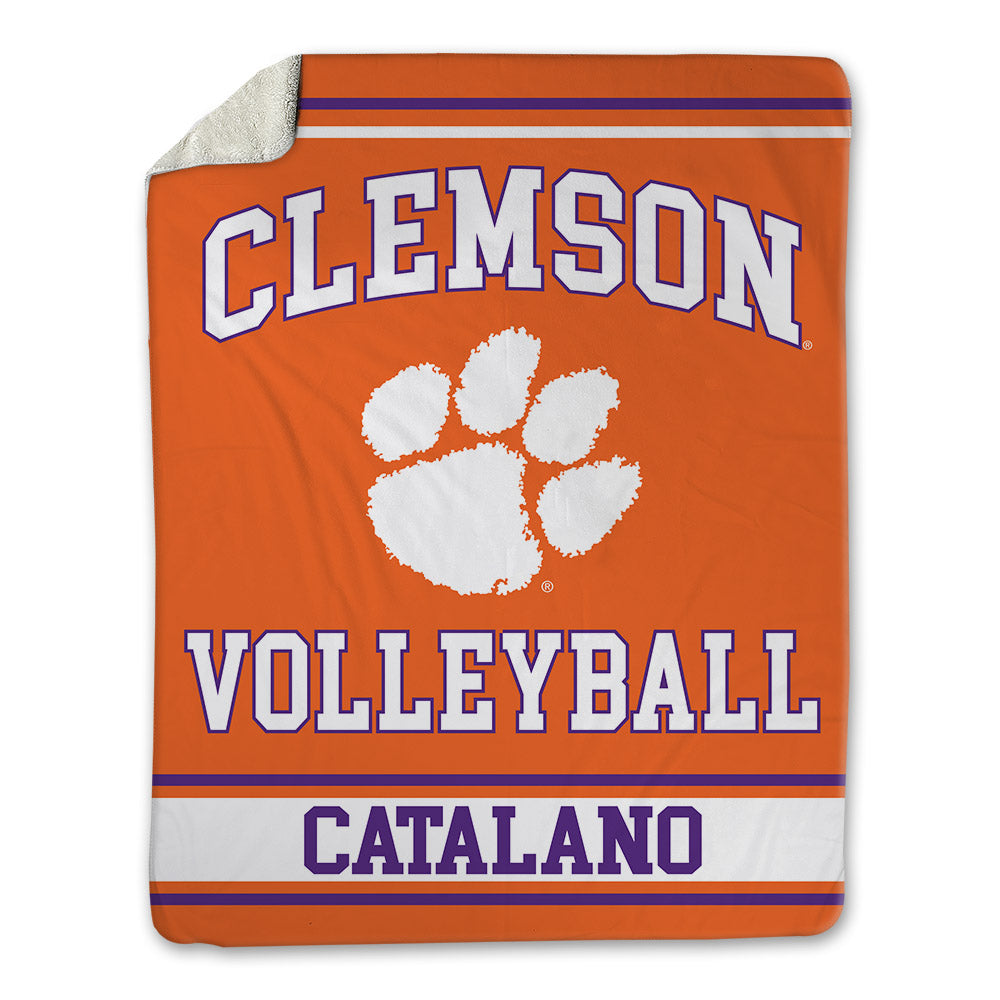 Clemson - NCAA Women's Volleyball : Sophie Catalano - Blanket-0