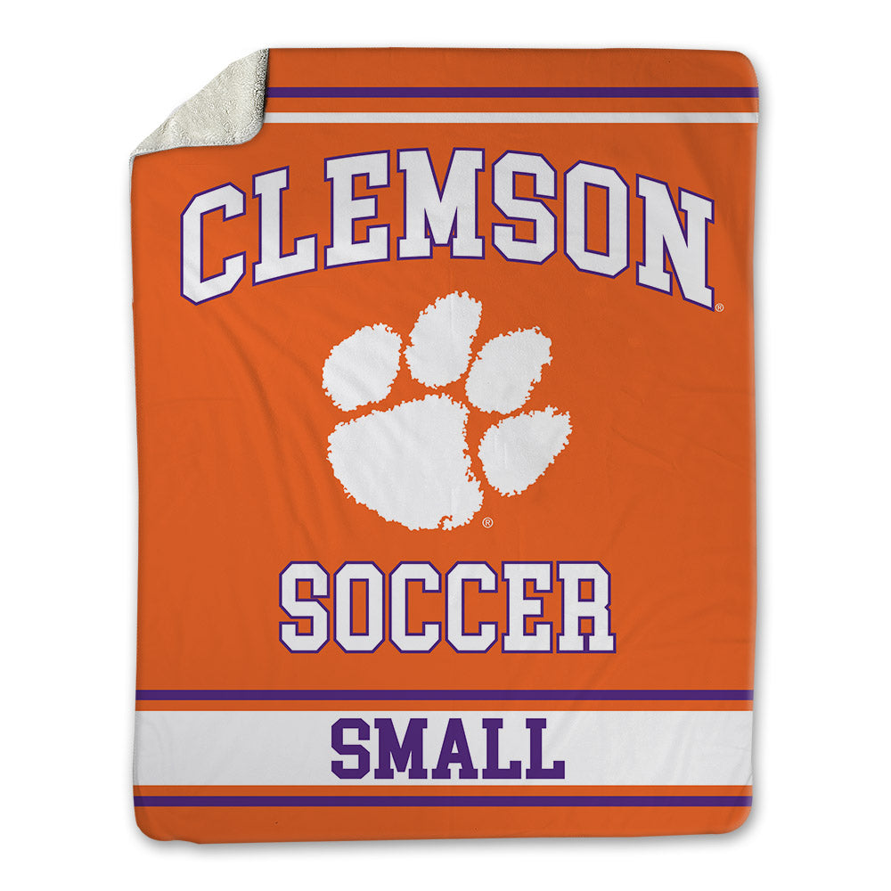 Clemson - NCAA Women's Soccer : Carla Small - Blanket-0