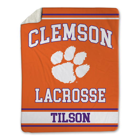 Clemson - NCAA Women's Lacrosse : Emma Tilson - Blanket-0