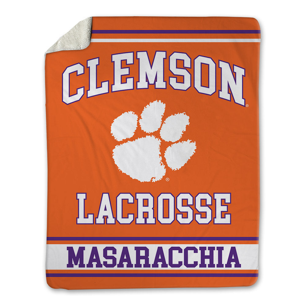 Clemson - NCAA Women's Lacrosse : Paris Masaracchia - Blanket-0