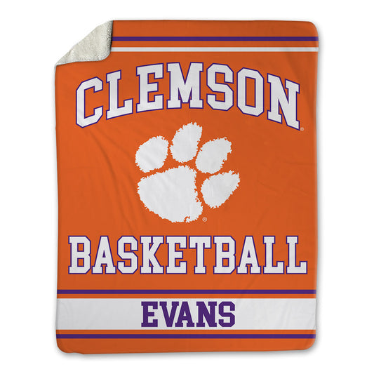 Clemson - NCAA Women's Basketball : Summah Evans - Blanket-0