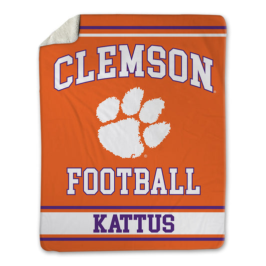 Clemson - NCAA Football : Tucker Kattus - Blanket-0