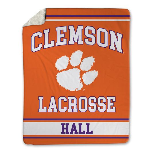 Clemson - NCAA Women's Lacrosse : Demma Hall - Blanket-0