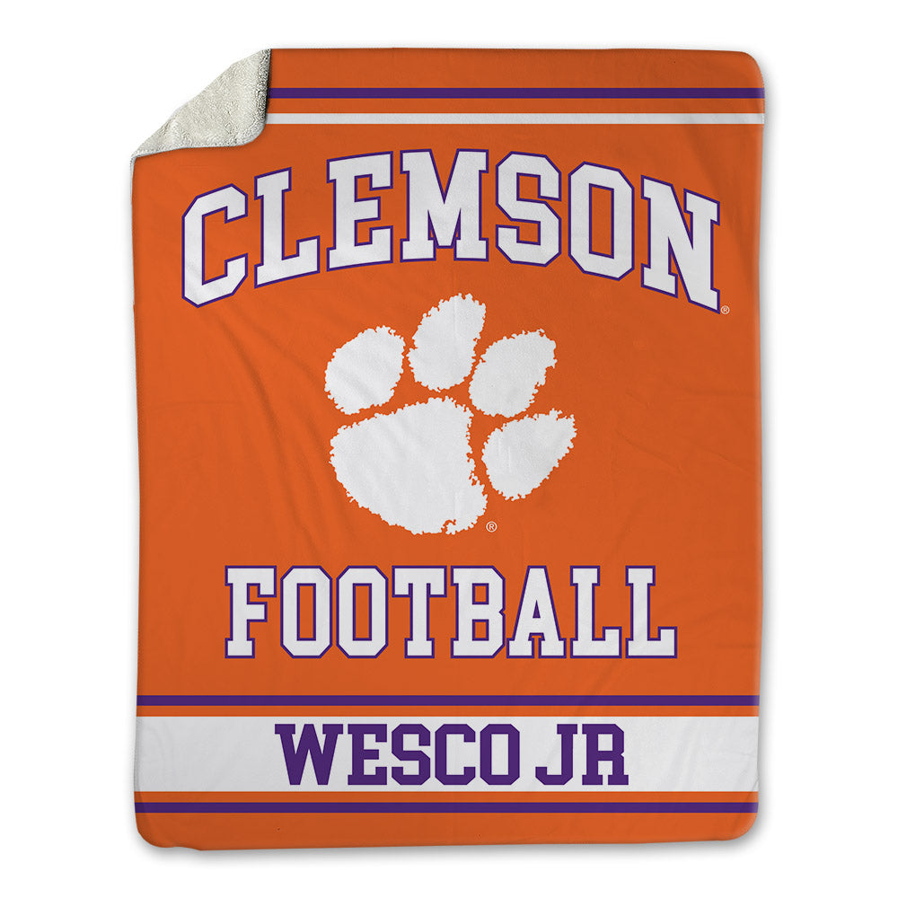 Clemson - NCAA Football : Bryant Wesco Jr - Blanket-0