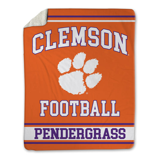 Clemson - NCAA Football : Chapman Pendergrass - Blanket-0