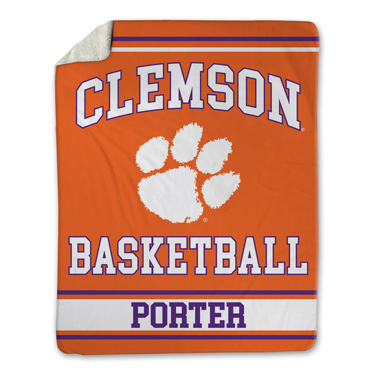 Clemson - NCAA Women's Basketball : Addie Porter - Blanket-0