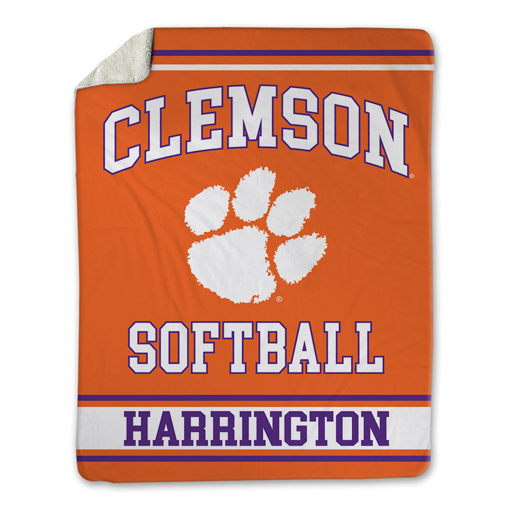Clemson - NCAA Softball : Mcartney Harrington - Blanket-0