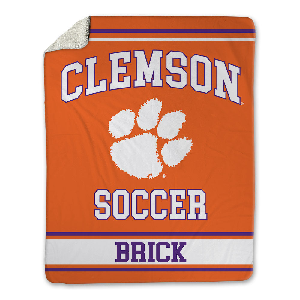 Clemson - NCAA Men's Soccer : Mathieu Brick - Blanket-0