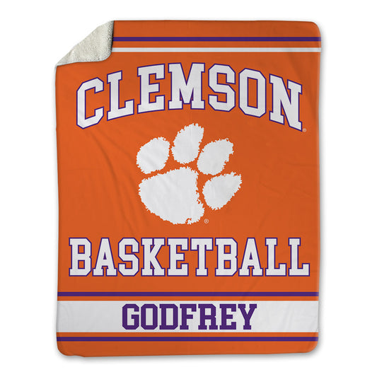 Clemson - NCAA Men's Basketball : RJ Godfrey - Blanket-0