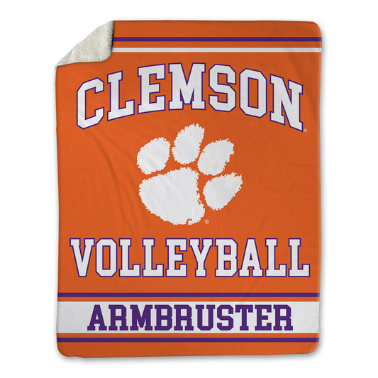 Clemson - NCAA Women's Volleyball : Audrey Armbruster - Blanket-0
