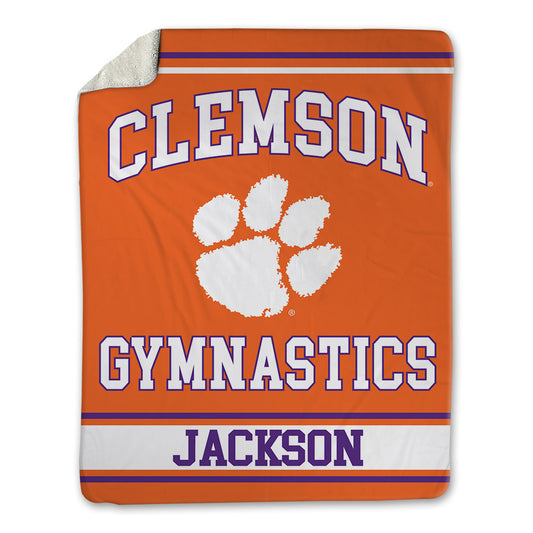 Clemson - NCAA Women's Gymnastics : Eve Jackson - Blanket-0