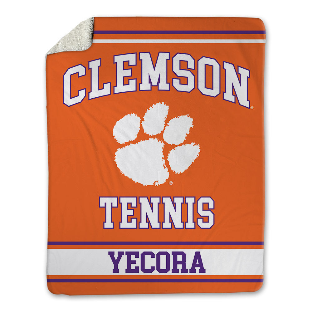 Clemson - NCAA Women's Tennis : Candela Yecora - Blanket-0