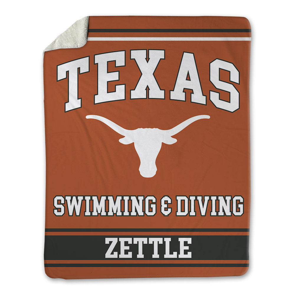 Texas - NCAA Men's Swimming & Diving : Alex Zettle - Blanket-0