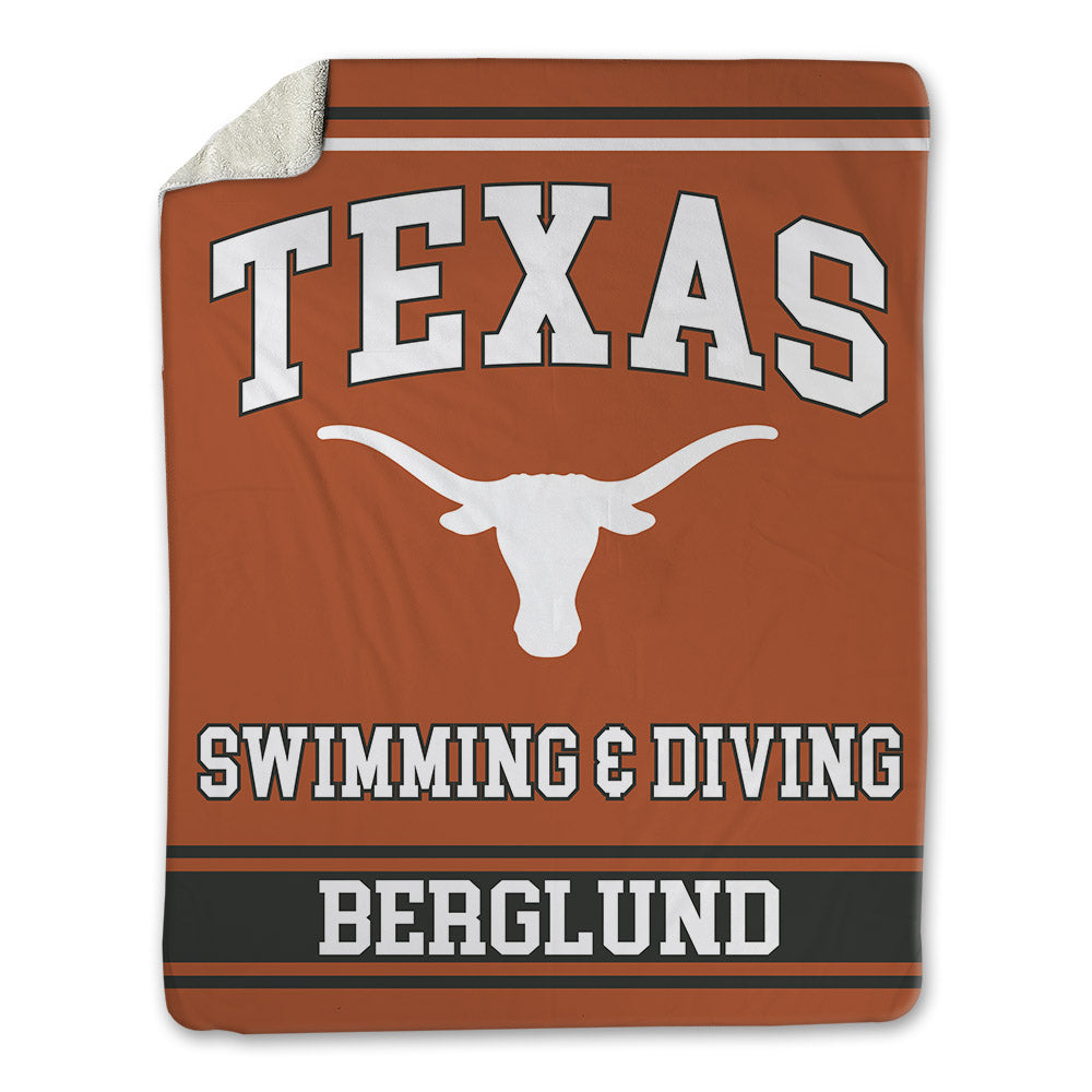 Texas - NCAA Women's Swimming & Diving : Berit Berglund - Blanket-0