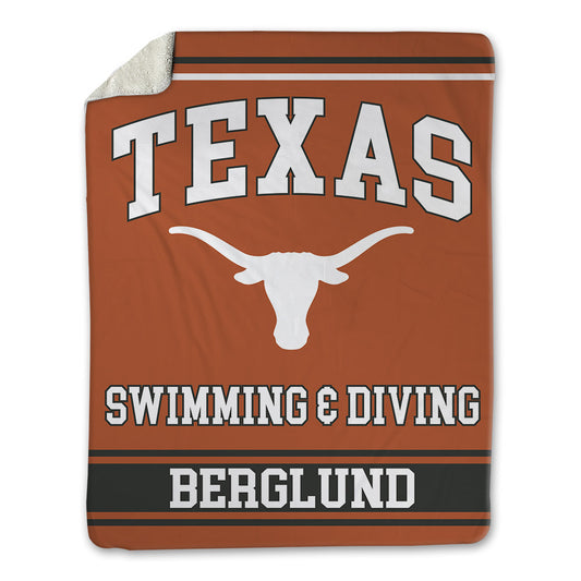 Texas - NCAA Women's Swimming & Diving : Berit Berglund - Blanket-0