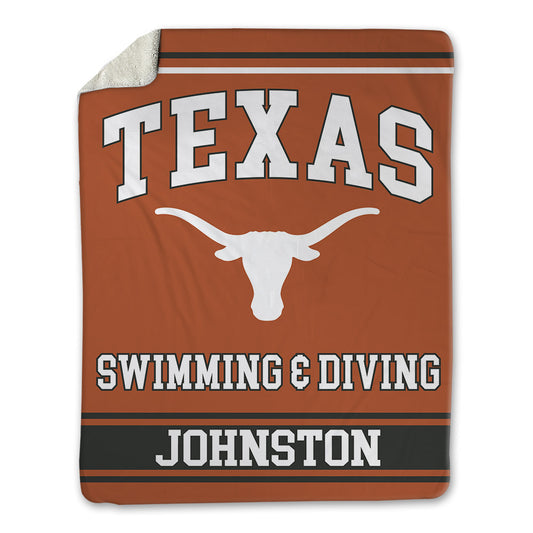 Texas - NCAA Men's Swimming & Diving : David Johnston - Blanket-0