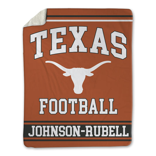 Texas - NCAA Football : Jordon Johnson-Rubell - Blanket-0