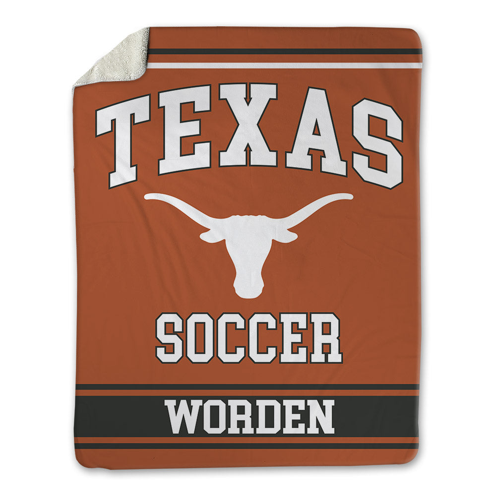 Texas - NCAA Women's Soccer : Elizabeth Worden - Blanket-0