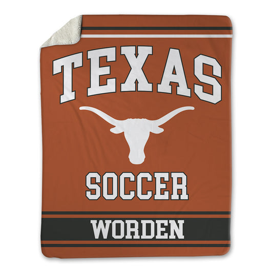 Texas - NCAA Women's Soccer : Elizabeth Worden - Blanket-0