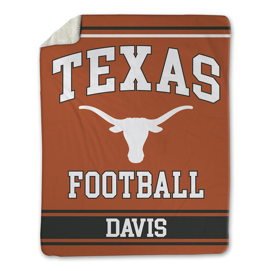 Texas - NCAA Football : Juan Davis - Blanket-0