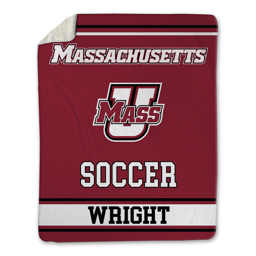 UMass - NCAA Men's Soccer : Braeden Wright - Blanket-0