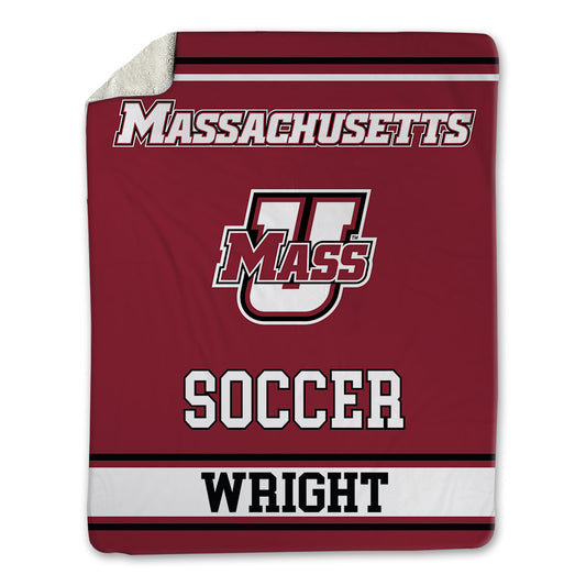 UMass - NCAA Men's Soccer : Braeden Wright - Blanket-0