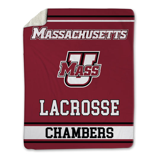 UMass - NCAA Men's Lacrosse : Cam Chambers - Blanket-0