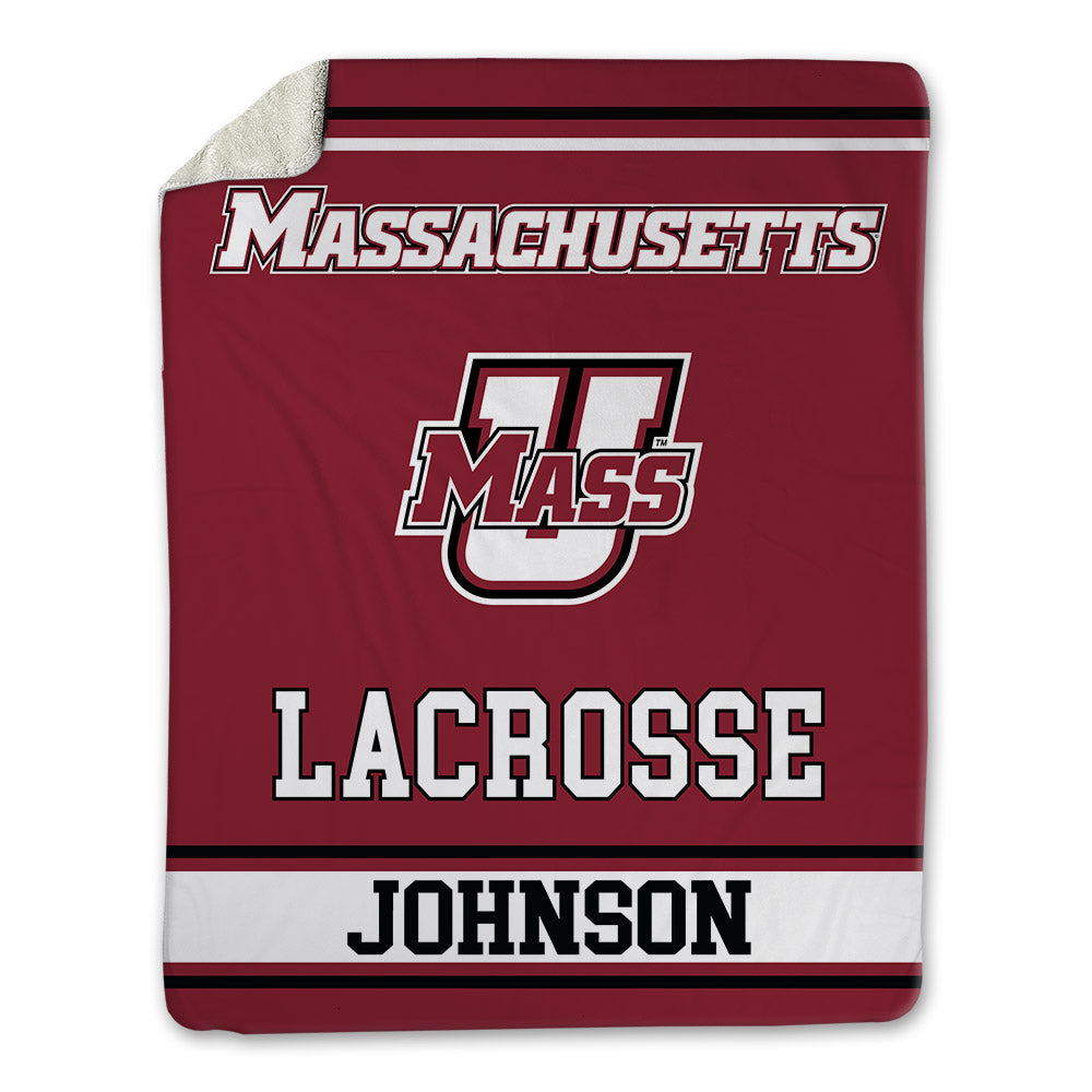 UMass - NCAA Men's Lacrosse : Xander Johnson - Blanket-0