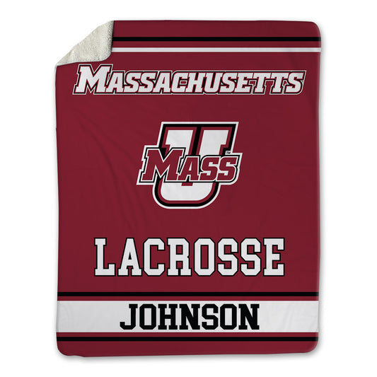 UMass - NCAA Men's Lacrosse : Xander Johnson - Blanket-0