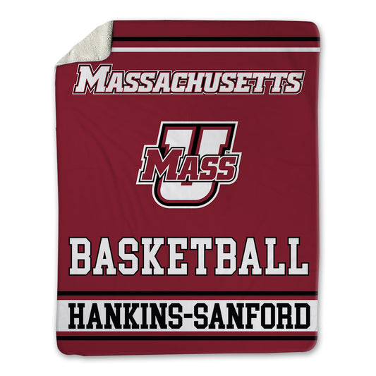UMass - NCAA Men's Basketball : Daniel Hankins-Sanford - Blanket-0