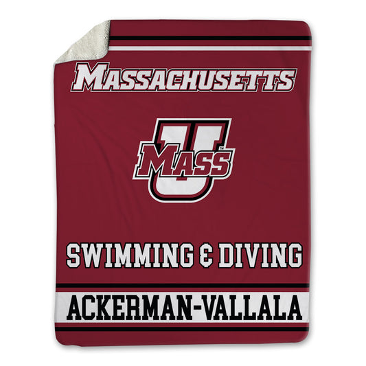 UMass - NCAA Women's Swimming & Diving : Diya Ackerman-Vallala - Blanket-0