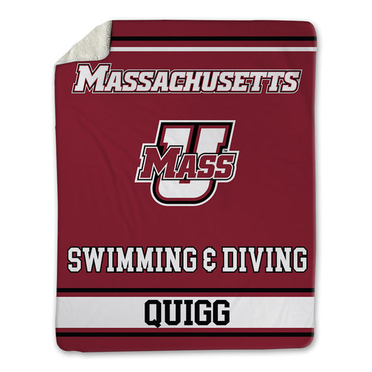 UMass - NCAA Men's Swimming & Diving : Sammy Quigg - Blanket-0