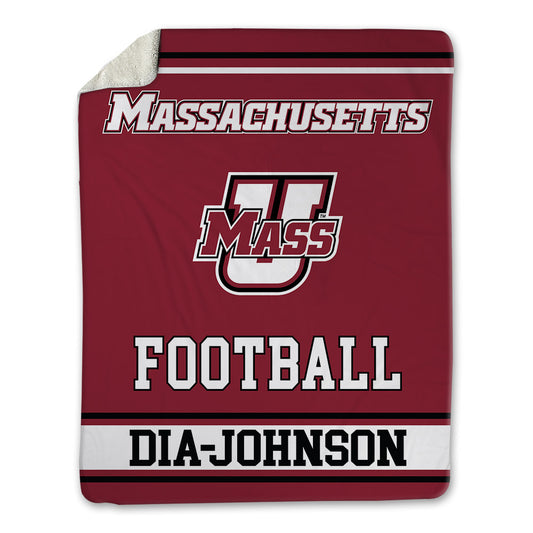 UMass - NCAA Football : Kezion Dia-Johnson - Blanket-0
