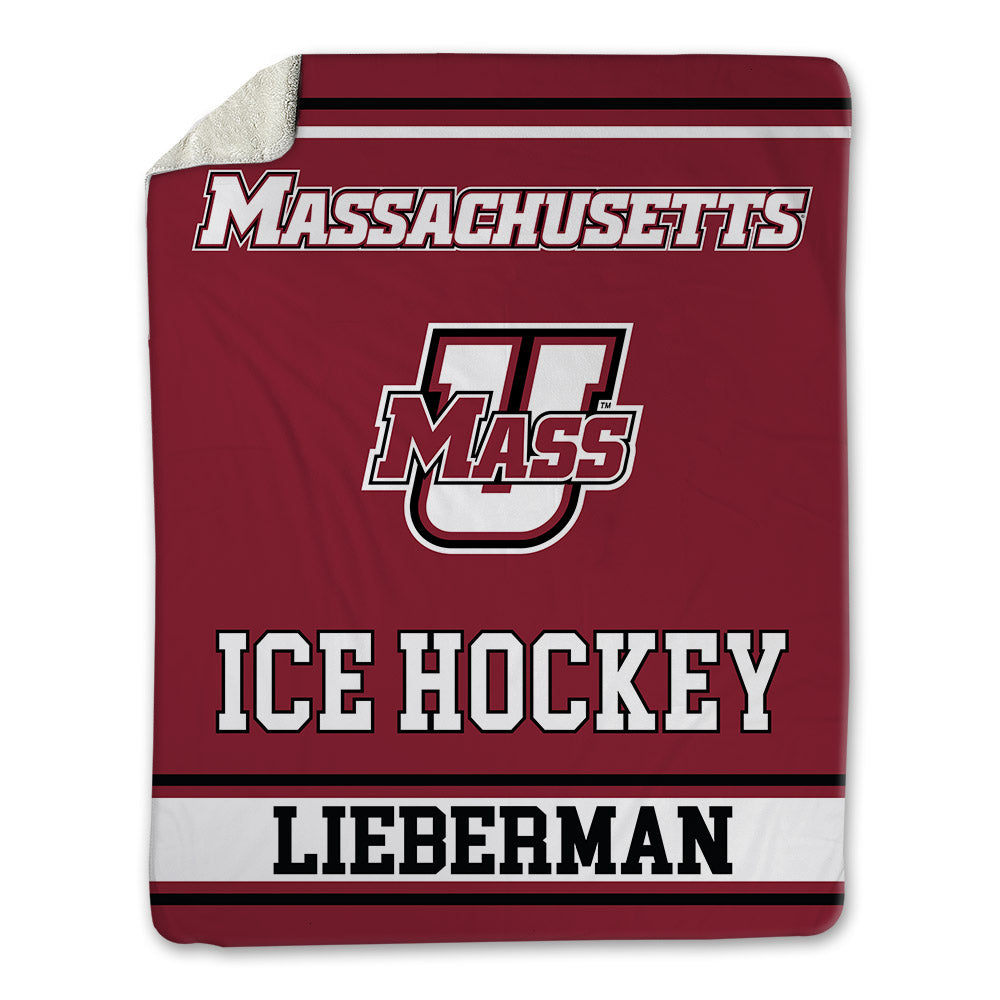 UMass - NCAA Men's Ice Hockey : Charlie Lieberman - Blanket-0