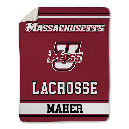 UMass - NCAA Men's Lacrosse : Liam Maher - Blanket-0