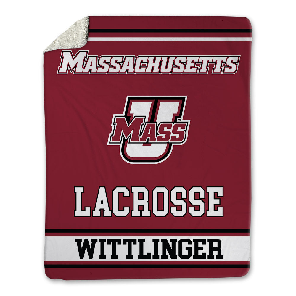 UMass - NCAA Men's Lacrosse : Cole Wittlinger - Blanket-0