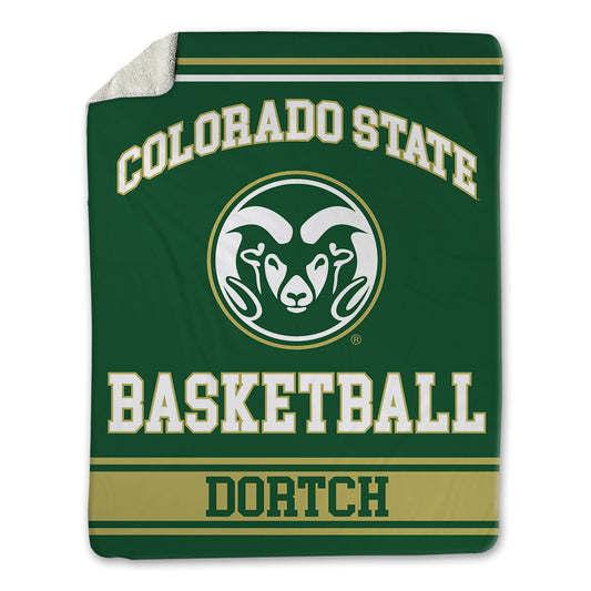 Colorado State - NCAA Men's Basketball : Charlie Dortch - Blanket-0