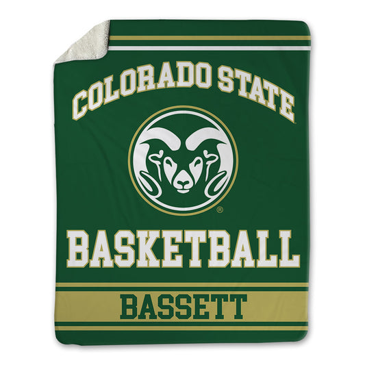 Colorado State - NCAA Men's Basketball : Nicholas Bassett - Blanket-0