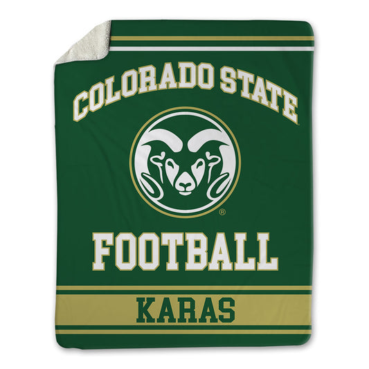 Colorado State - NCAA Football : Aaron Karas - Blanket-0