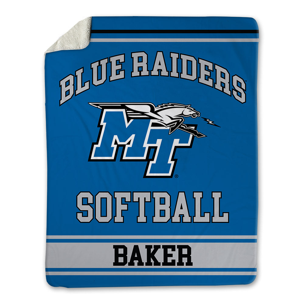 MTSU - NCAA Softball : Aubrey Baker - Blanket-0