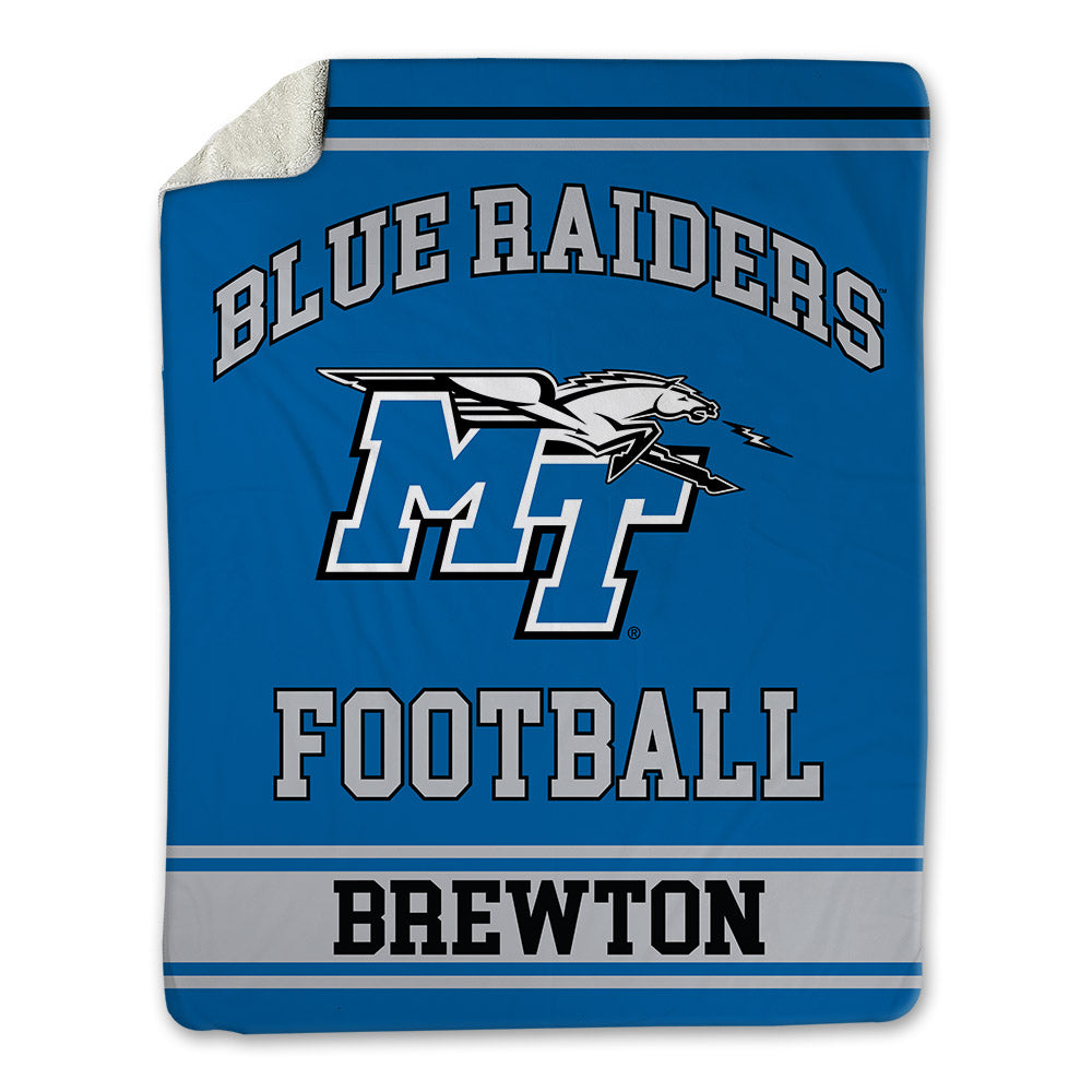 MTSU - NCAA Football : Brian Brewton - Blanket-0