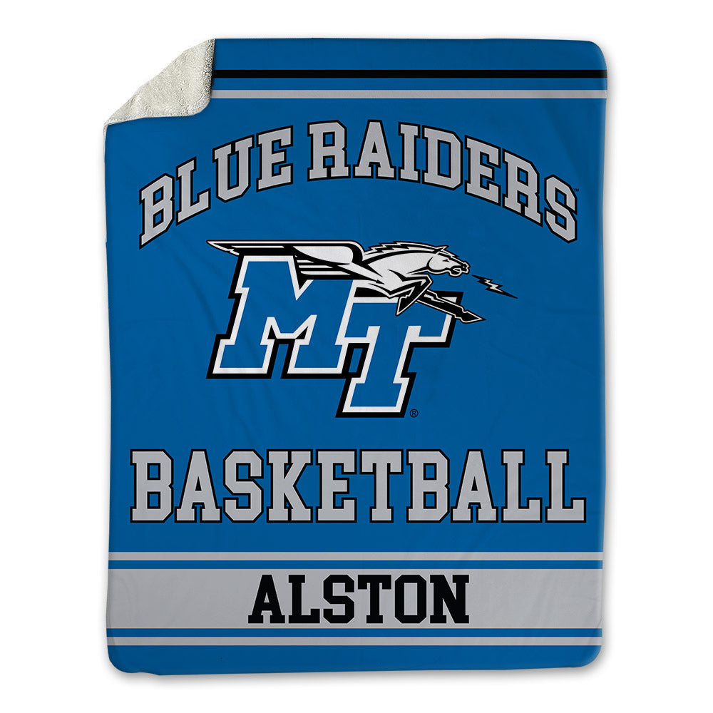 MTSU - NCAA Men's Basketball : Torey Alston - Blanket-0