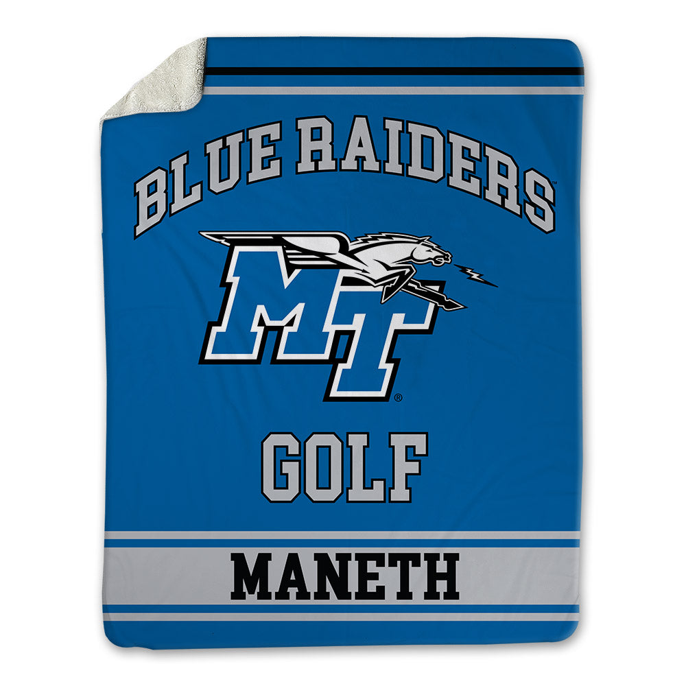 MTSU - NCAA Men's Golf : Carter Maneth - Blanket-0