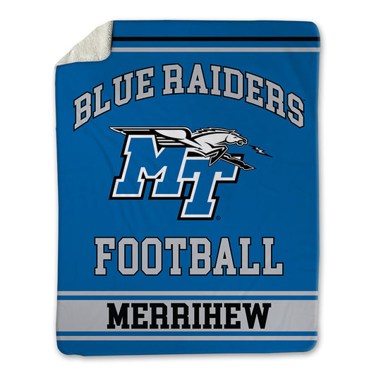 MTSU - NCAA Football : Ayden Merrihew - Blanket-0