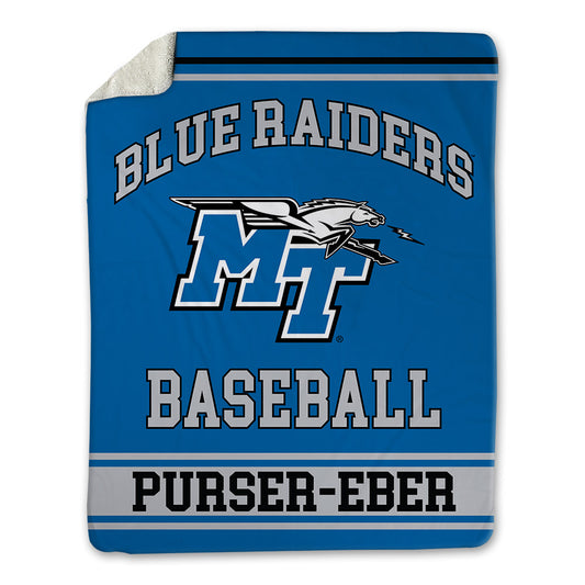 MTSU - NCAA Baseball : Braeden Purser-Eber - Blanket-0