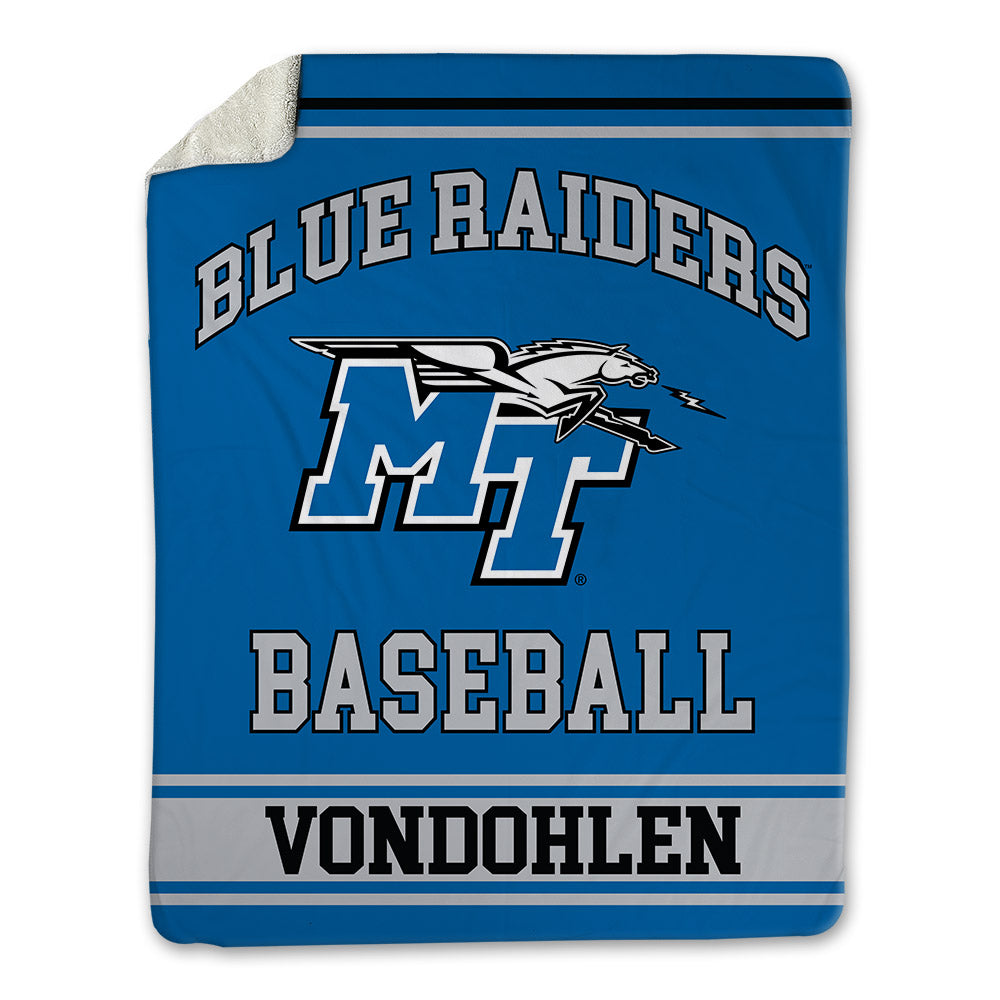 MTSU - NCAA Baseball : Brett Vondohlen - Blanket-0