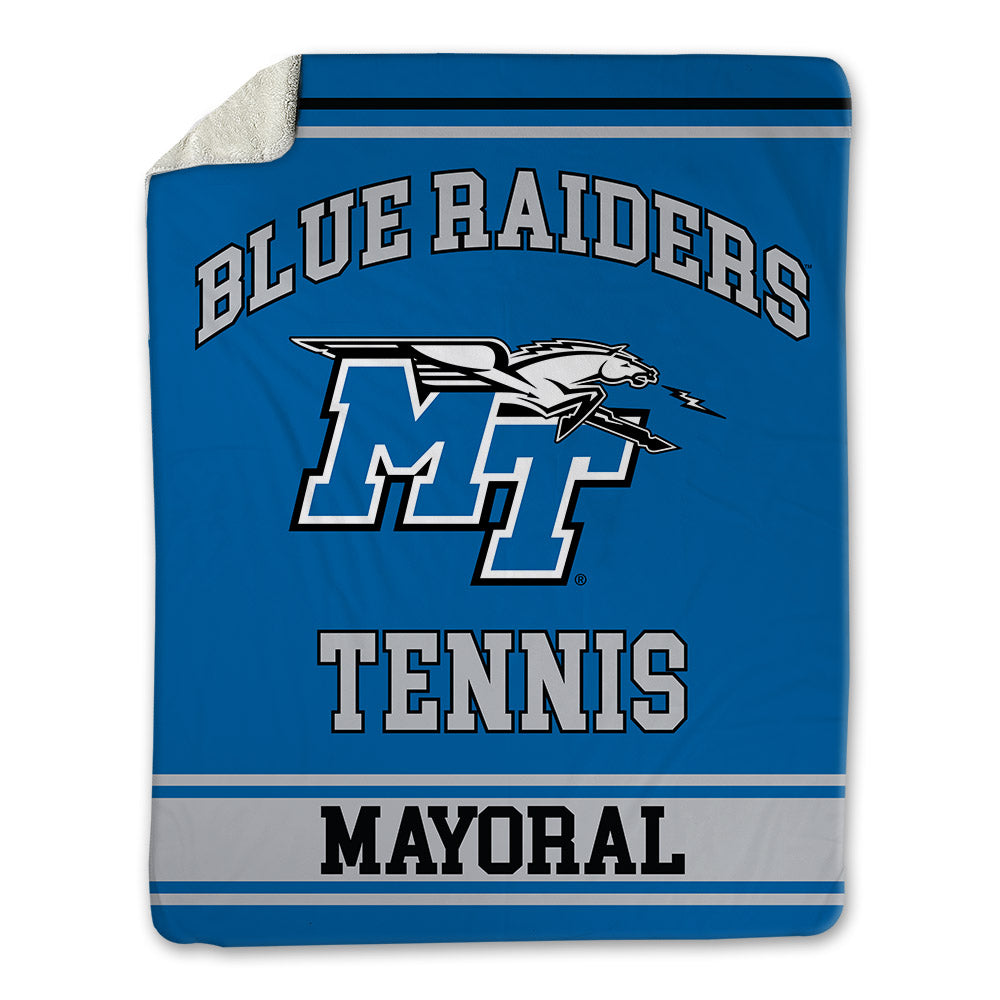 MTSU - NCAA Men's Tennis : Antoine Mayoral - Blanket-0