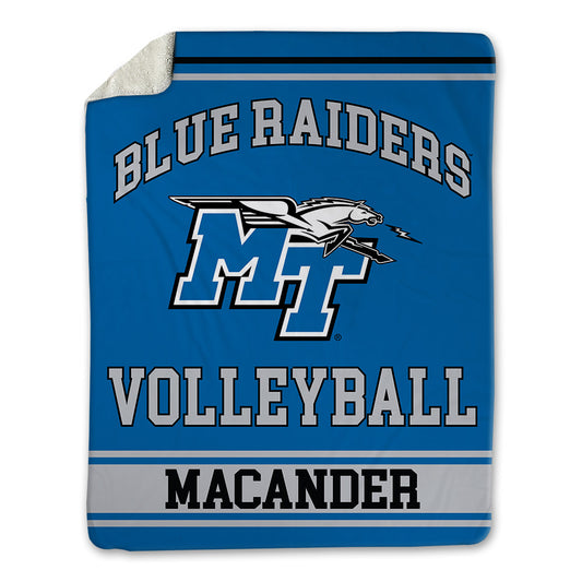 MTSU - NCAA Women's Volleyball : Caroline Macander - Blanket-0