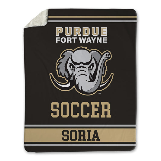 PFW - NCAA Men's Soccer : Marcos Soria - Blanket-0